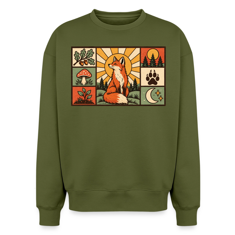 Wald Fuchs  Oversized Heavyweight Sweater - Khaki