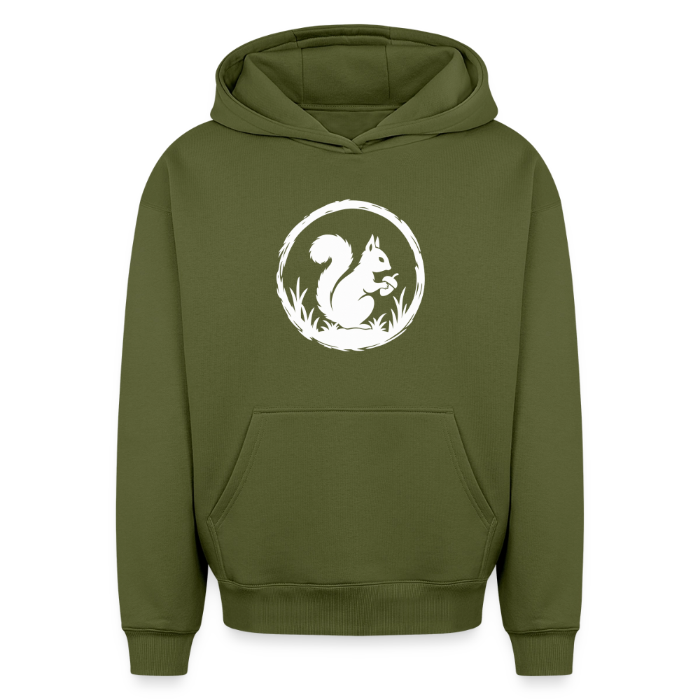 Eichhörnchen Oversized Heavyweight Hoodie - Khaki