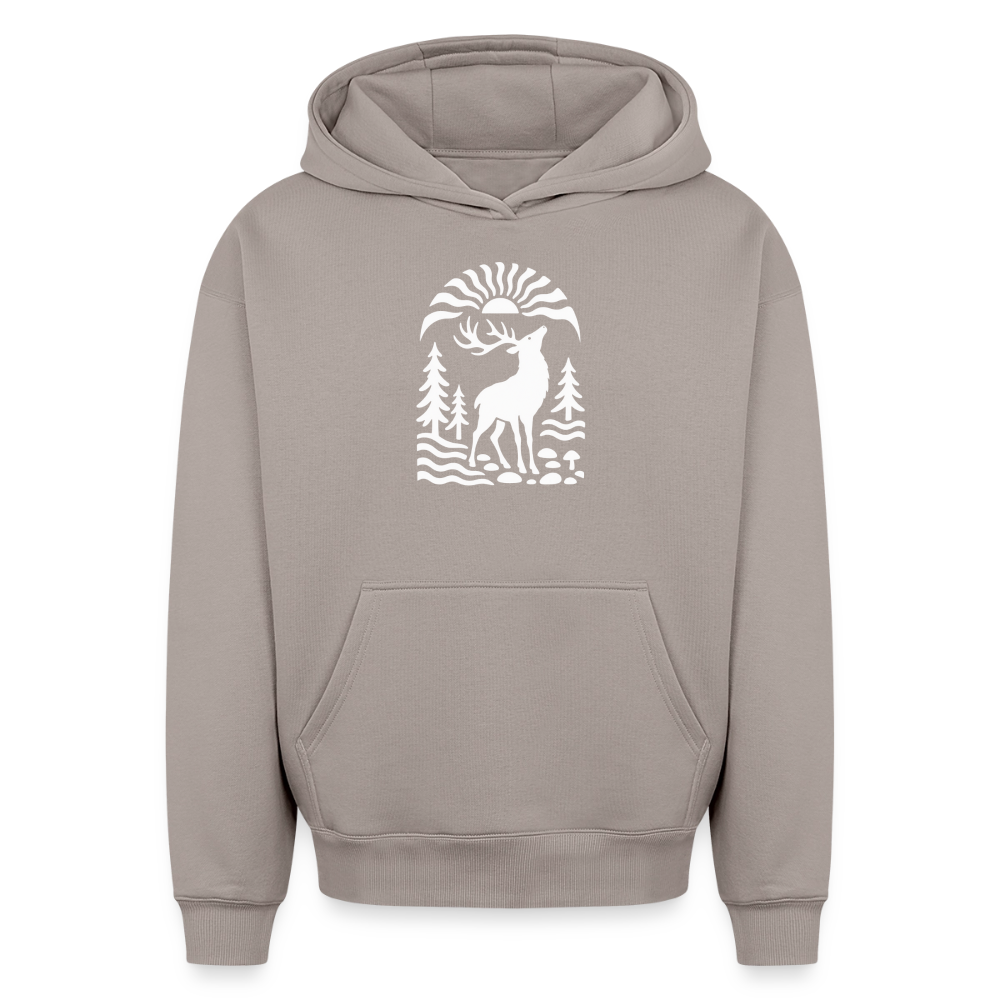 Hirsch Oversized Heavyweight Hoodie - Taupe