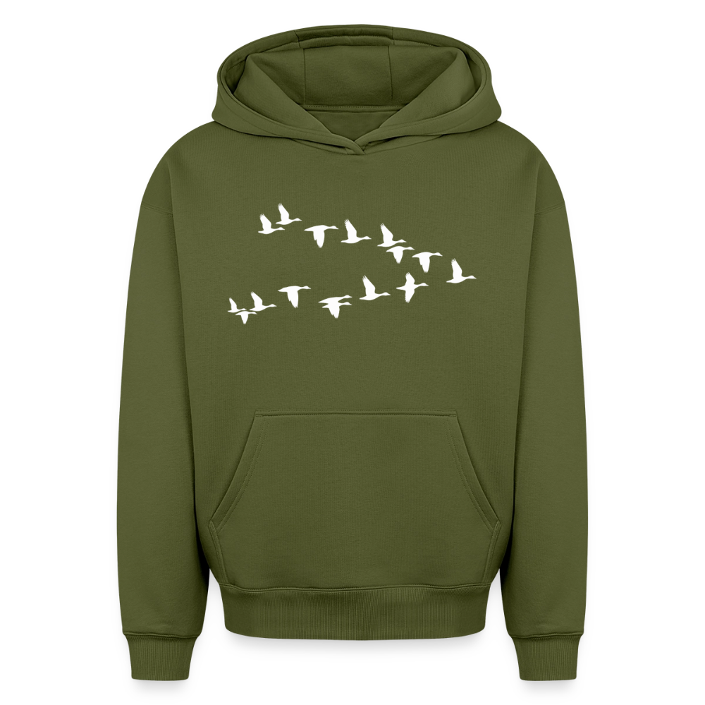 Wildgänse Oversized Heavyweight Hoodie - Khaki
