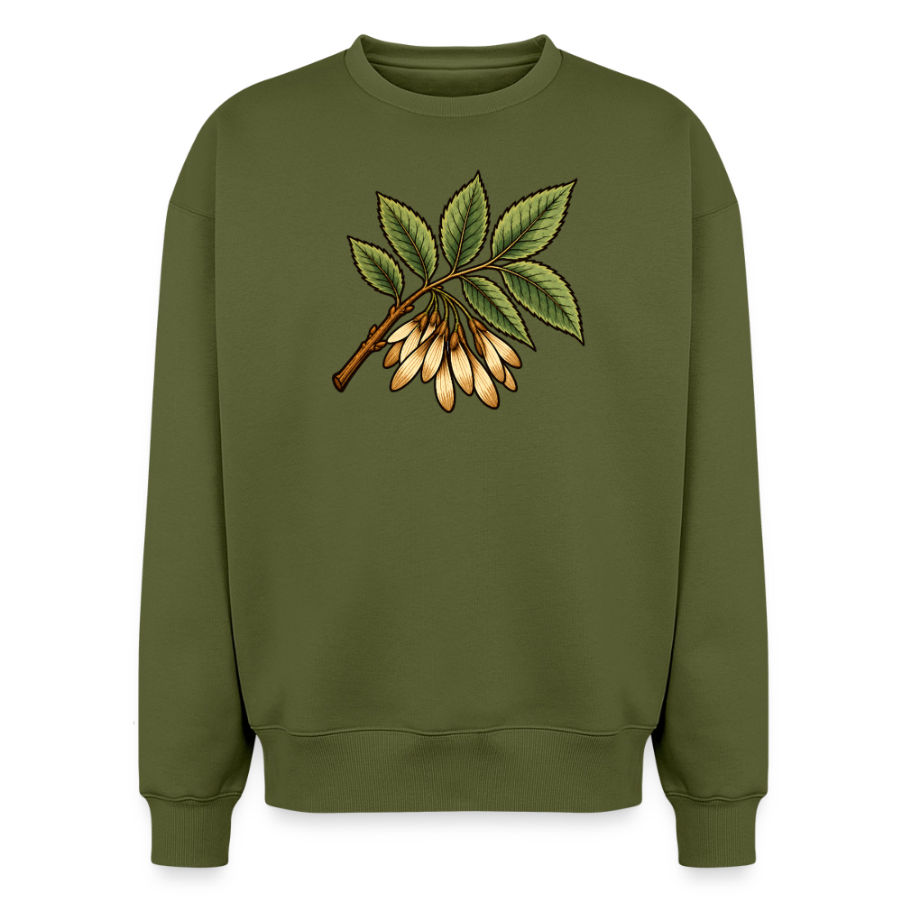Eschenblatt Oversized Heavyweight Sweater - Khaki
