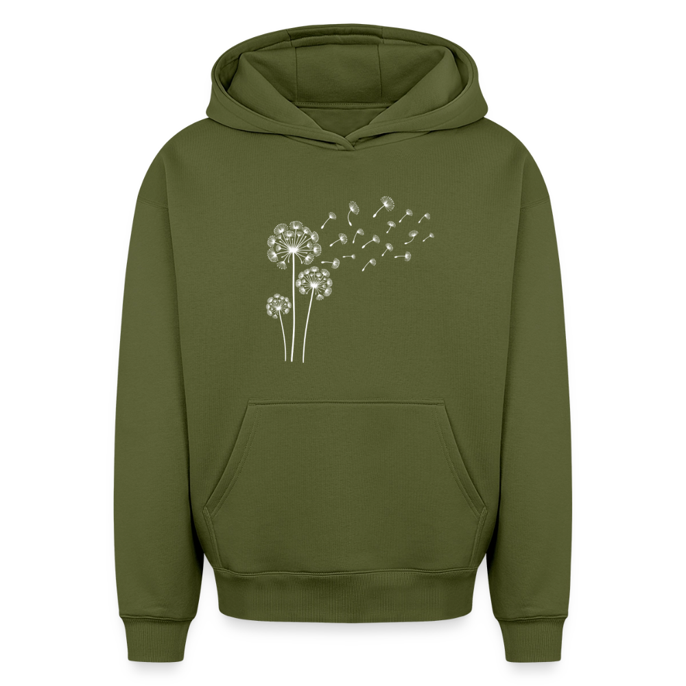 Pusteblume Oversized Heavyweight Hoodie - Khaki