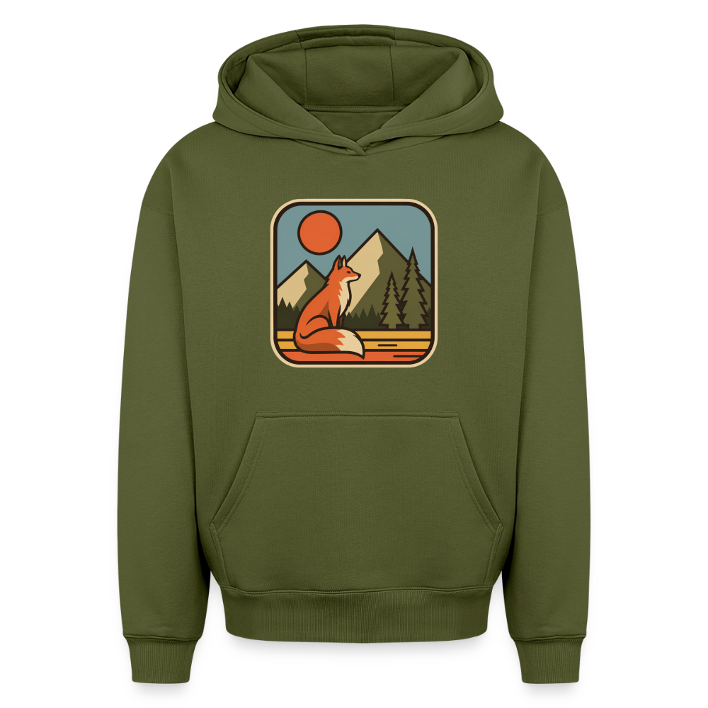 Fuchs Oversized Heavyweight Hoodie - Khaki