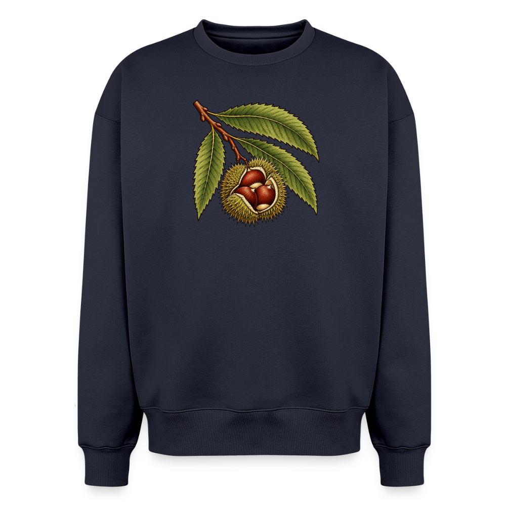 Esskastanie  Oversized Heavyweight Sweater - Navy