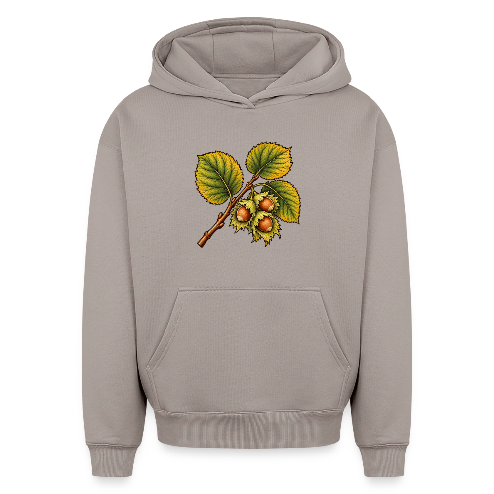 Hasel  Oversized Heavyweight Hoodie - Taupe