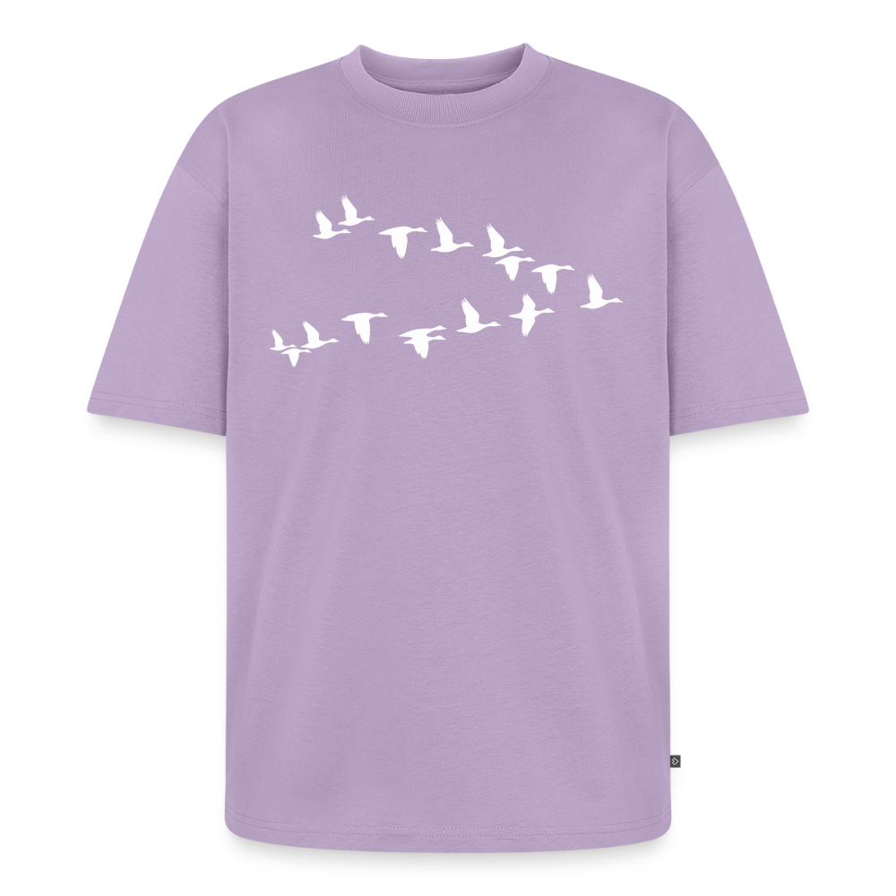 Wildgänse Premium Oversized Bio T-Shirt - Lavendel