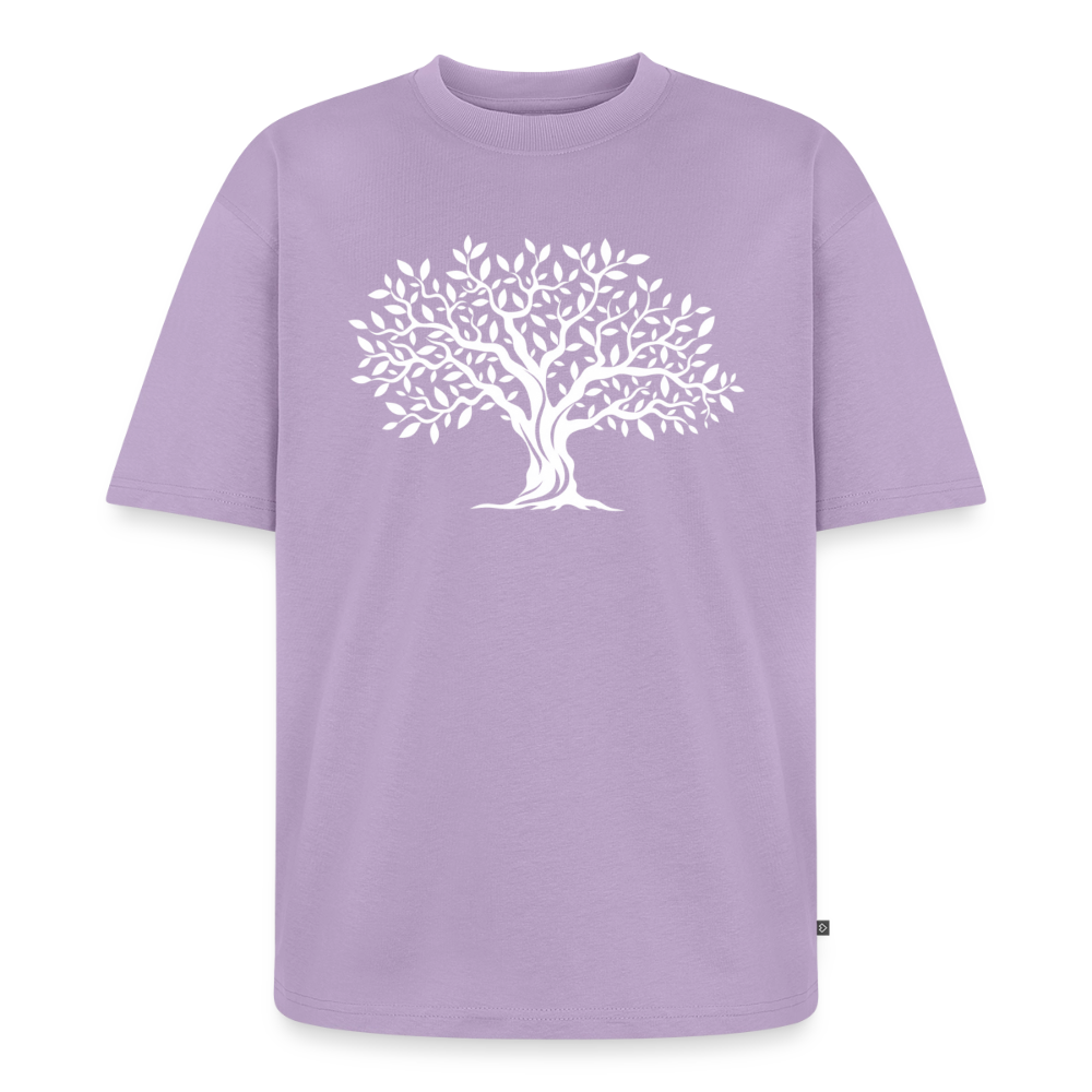 Baum Premium Oversized Bio T-Shirt - Lavendel