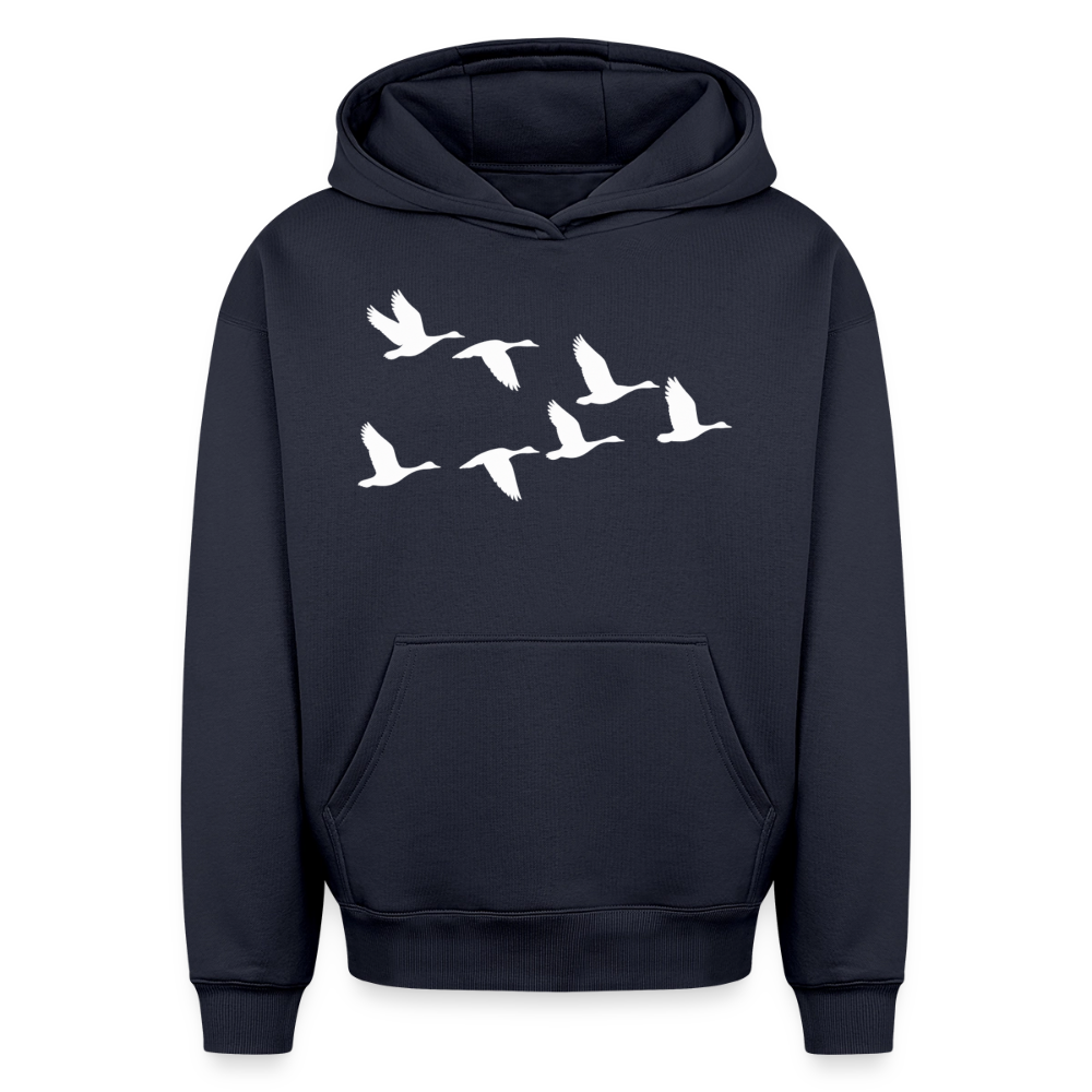 Wildgänse Oversized Heavyweight Hoodie - Navy