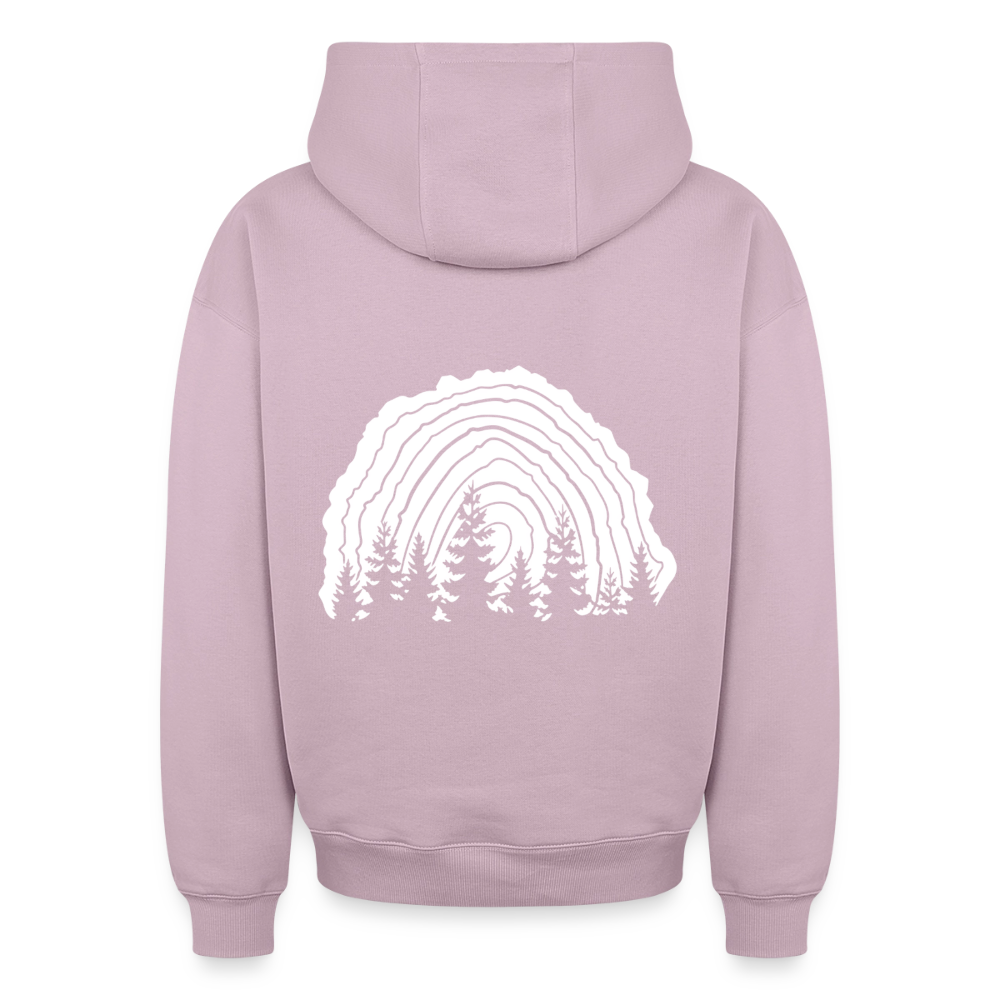 Holzschnitt Oversized Heavyweight Hoodie - Altrosa