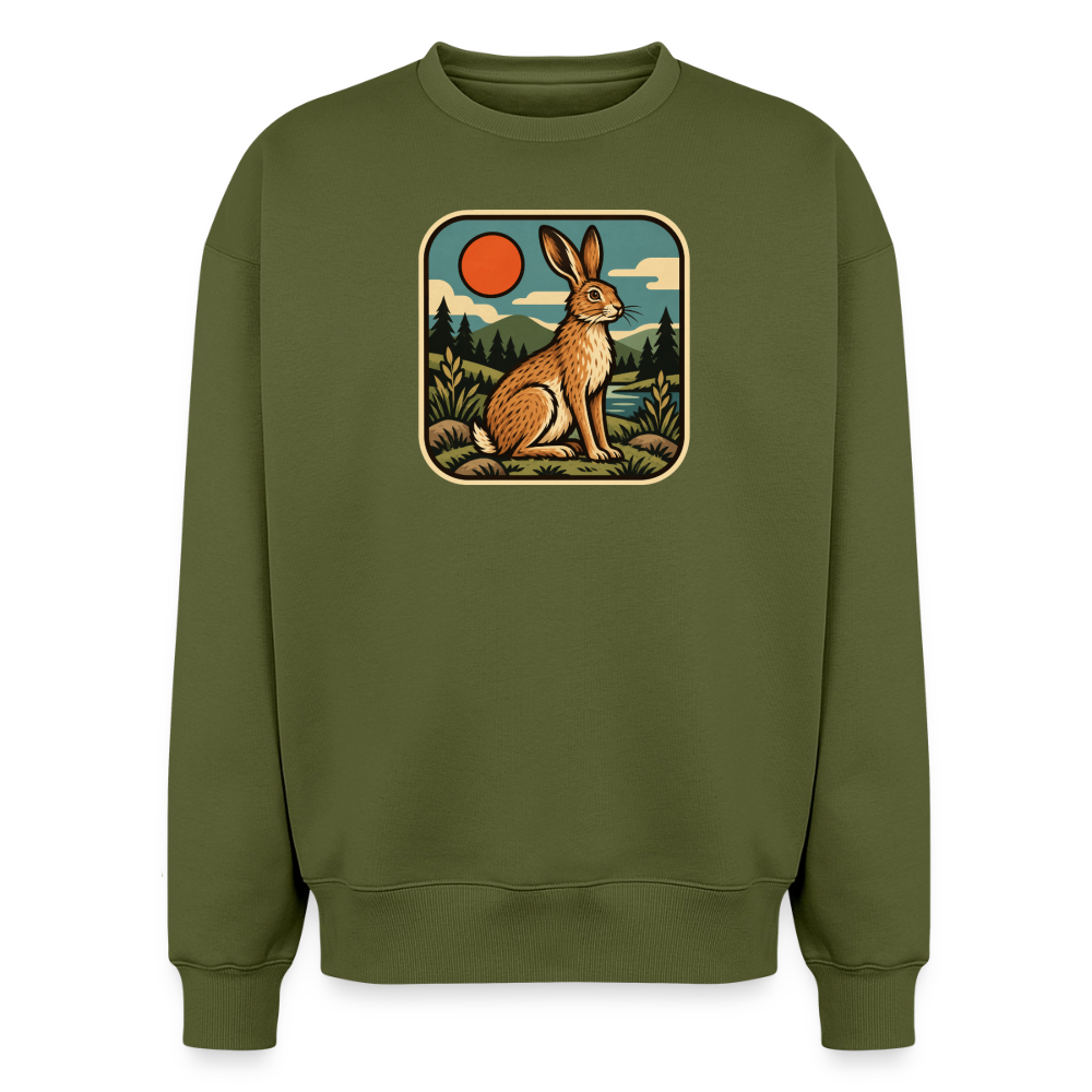 Hase Oversized Heavyweight Sweater - Khaki