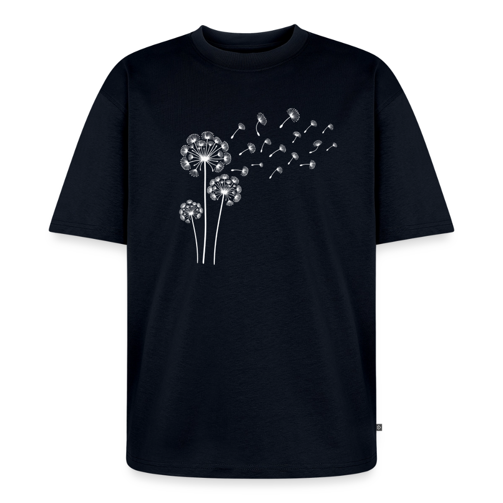 Pusteblume Premium Oversized Bio T-Shirt - Navy