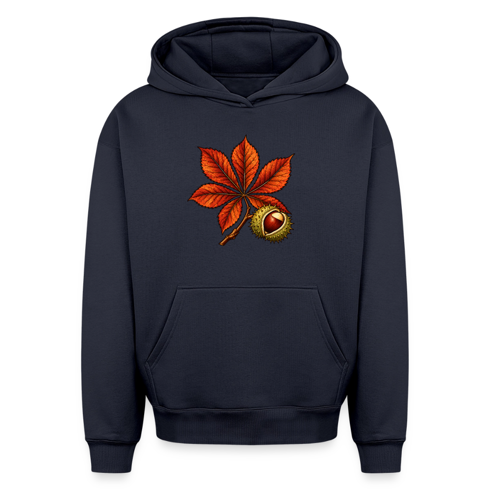Rosskastanie Oversized Heavyweight Hoodie - Navy
