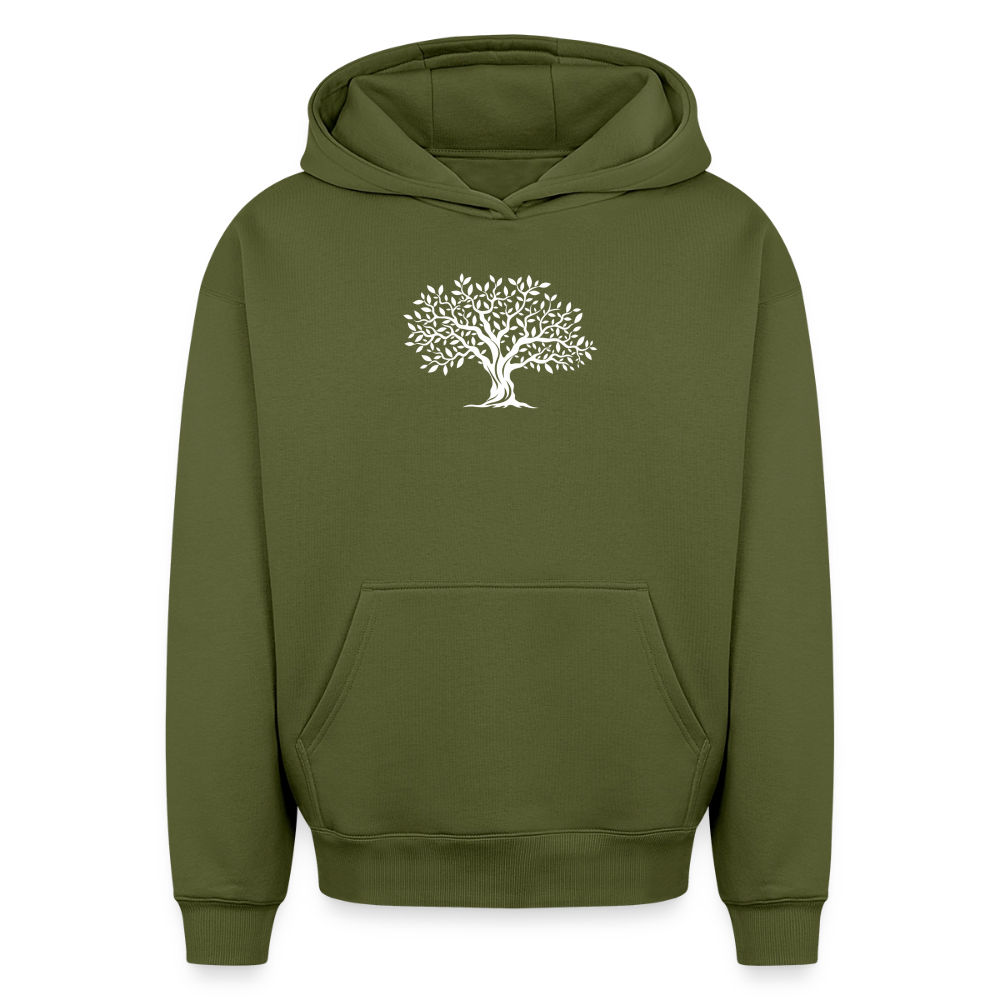 Baum Oversized Heavyweight Hoodie - Khaki