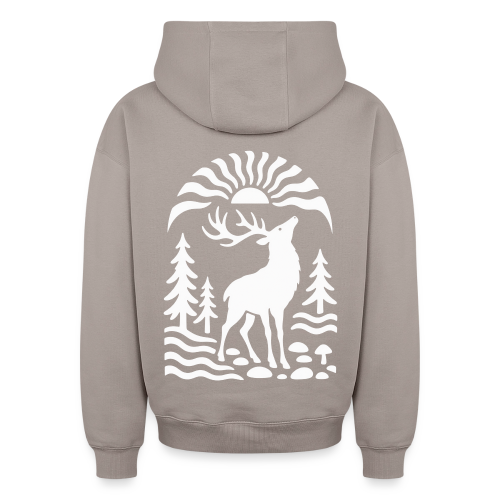 Hirsch Oversized Heavyweight Hoodie - Taupe