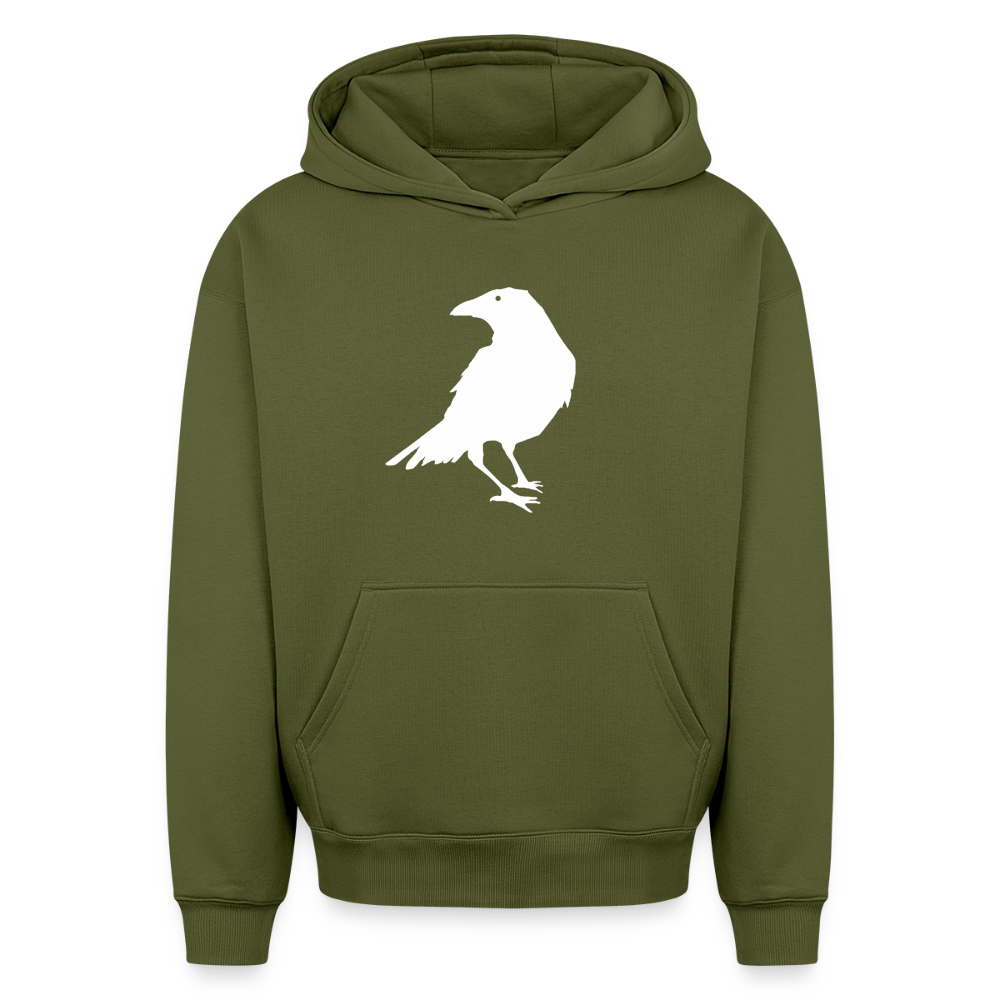 Krähe Oversized Heavyweight Hoodie - Khaki