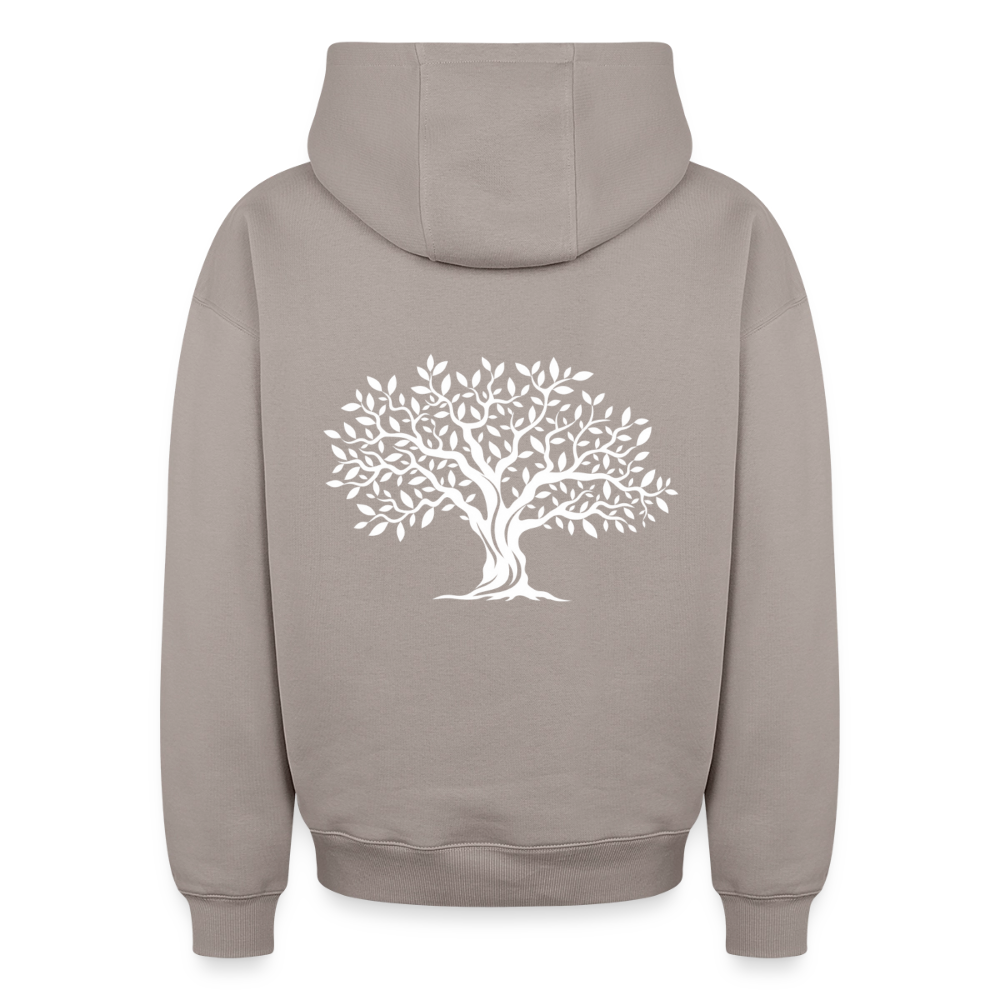Baum Oversized Heavyweight Hoodie - Taupe