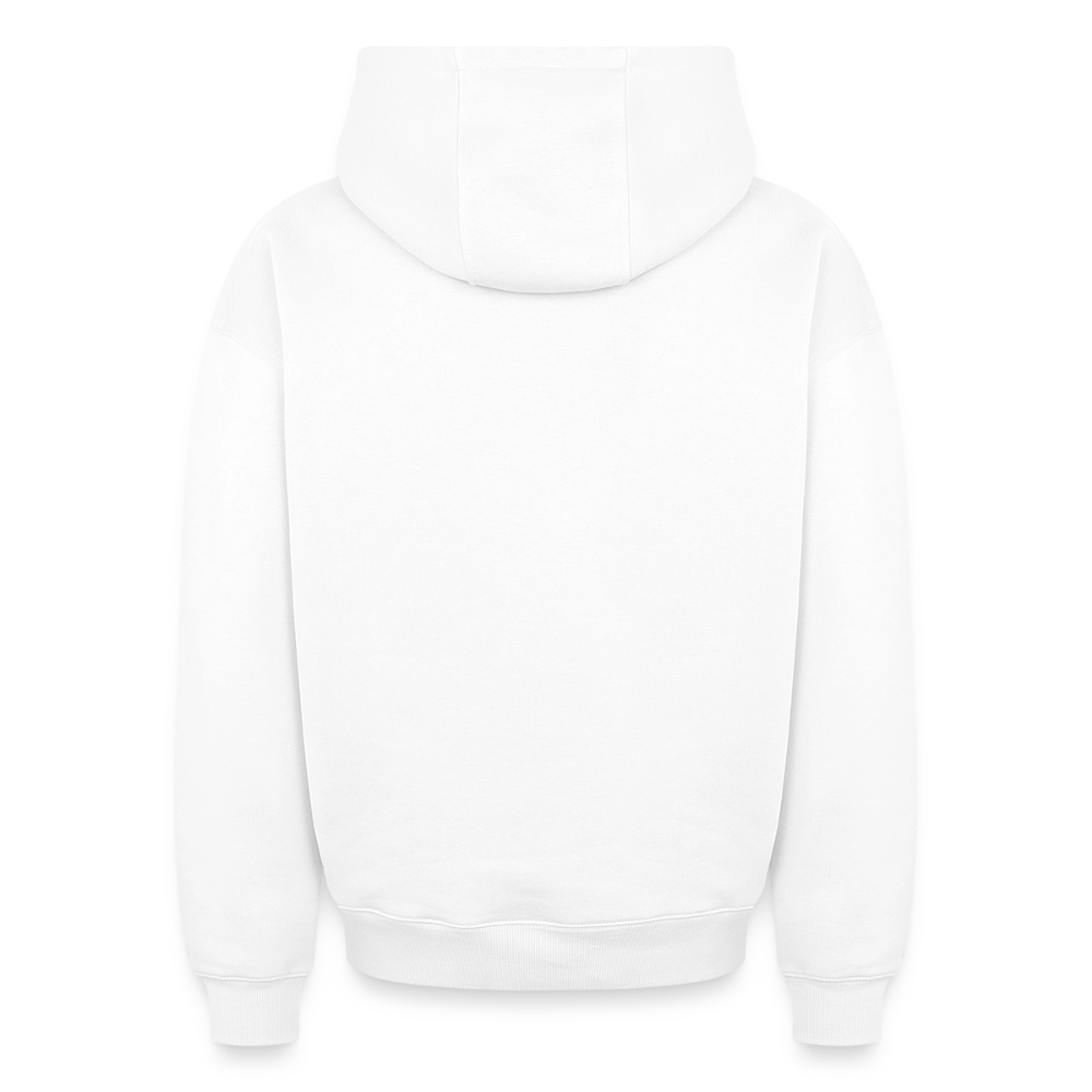 Berg Tiere Oversized Heavyweight Hoodie - Weiß