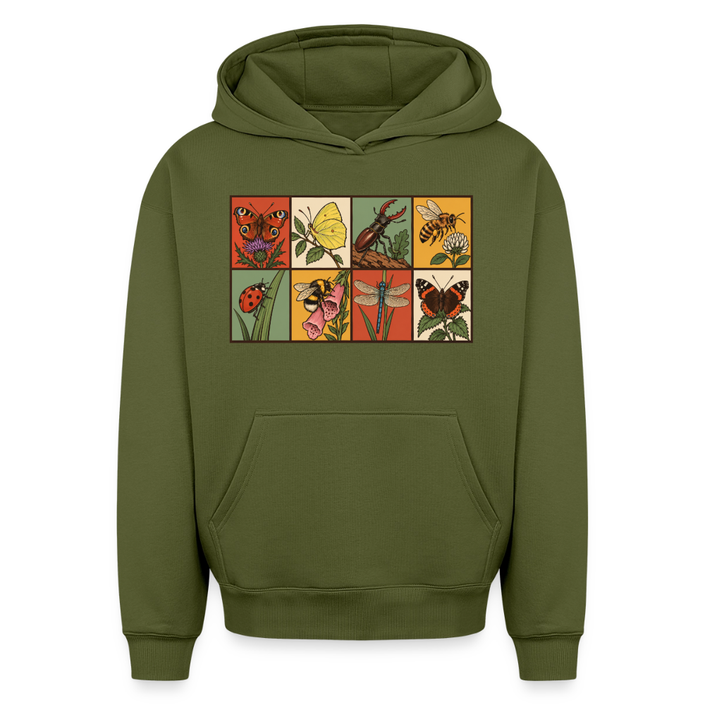 Insekten Oversized Heavyweight Hoodie - Khaki