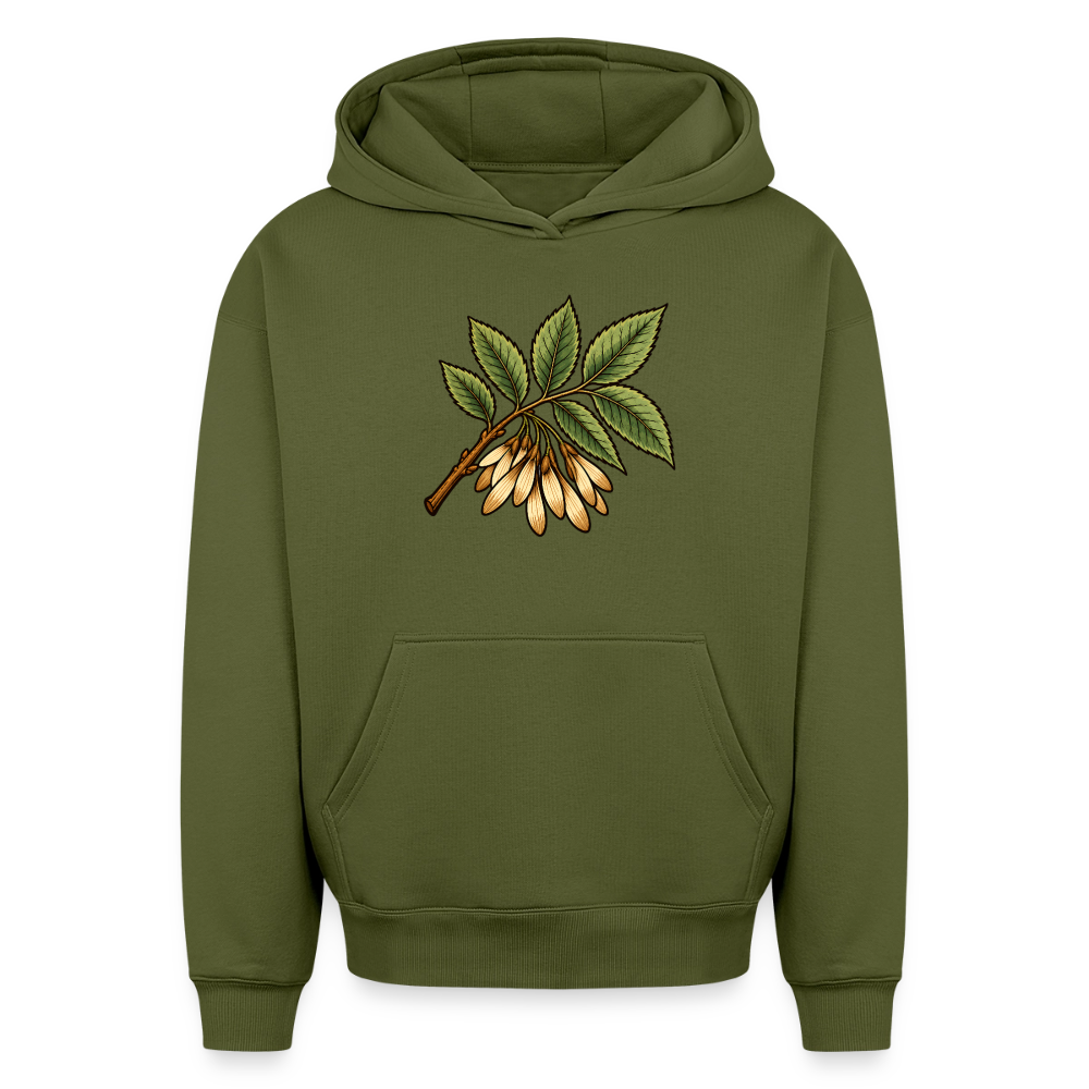 Eschezweig Oversized Heavyweight Hoodie - Khaki