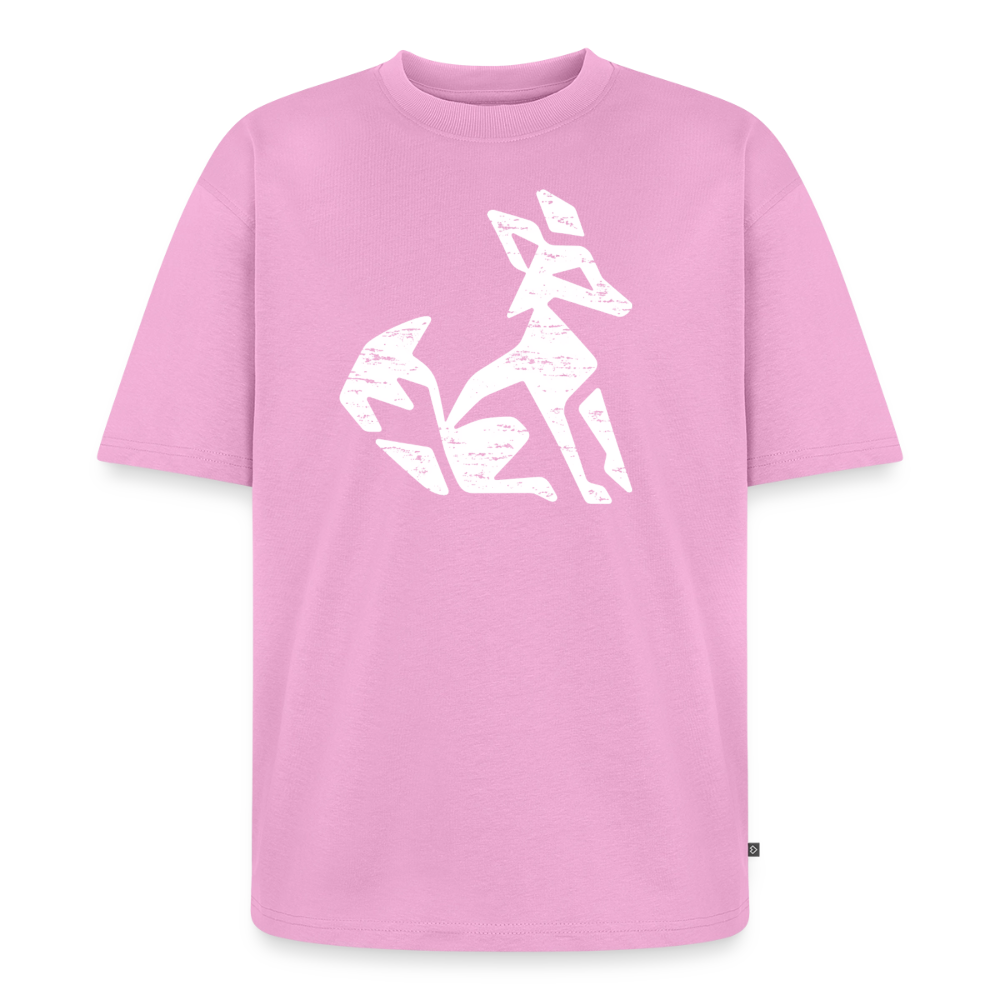 Fuchs Premium Oversized Bio T-Shirt - Verwaschenes Rosa
