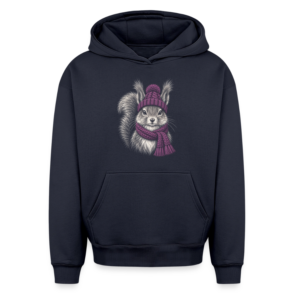Eichhörnchen Oversized Heavyweight Hoodie - Navy