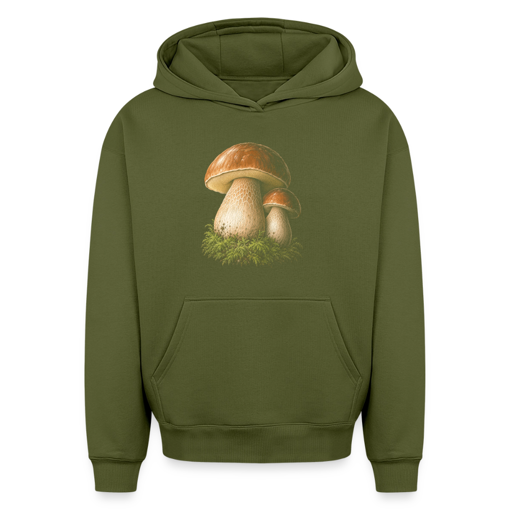 Steinpilz Oversized Heavyweight Hoodie - Khaki