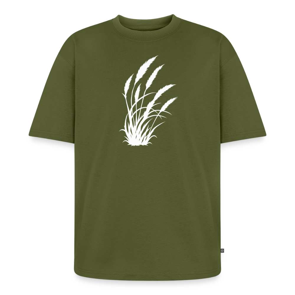 Wild Schilf Premium Oversized Bio T-Shirt - Khaki