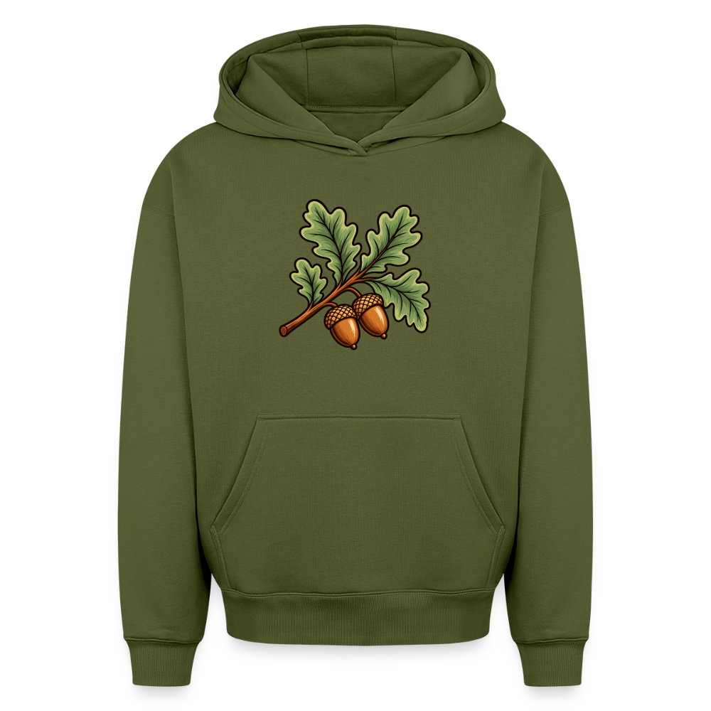 Eichelzweig Oversized Heavyweight Hoodie - Khaki