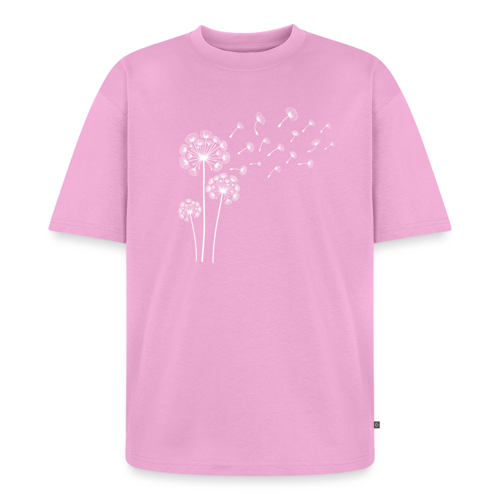 Pusteblume Premium Oversized Bio T-Shirt - Verwaschenes Rosa