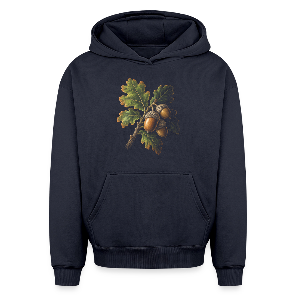 Eichenblatt Oversized Heavyweight Hoodie - Navy