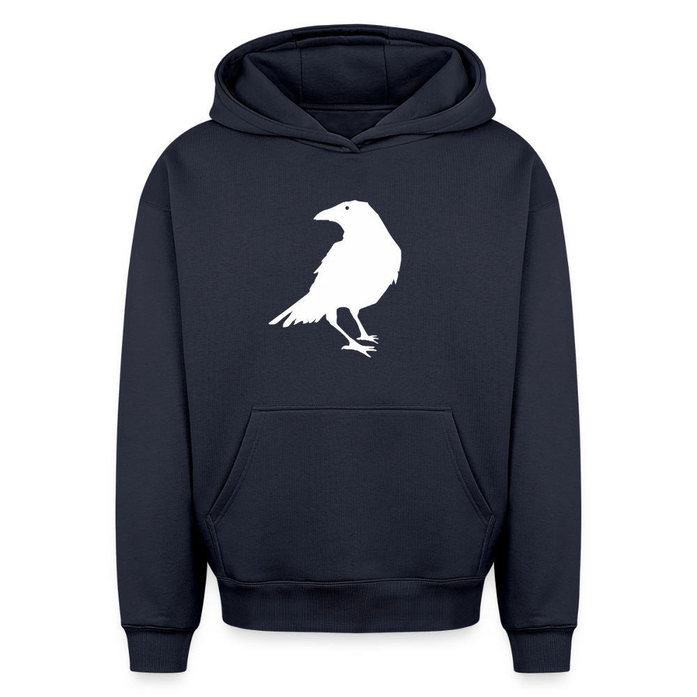 Krähe Oversized Heavyweight Hoodie - Navy