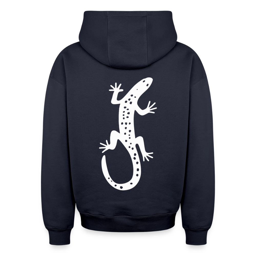 Salamander Oversized Heavyweight Hoodie - Navy
