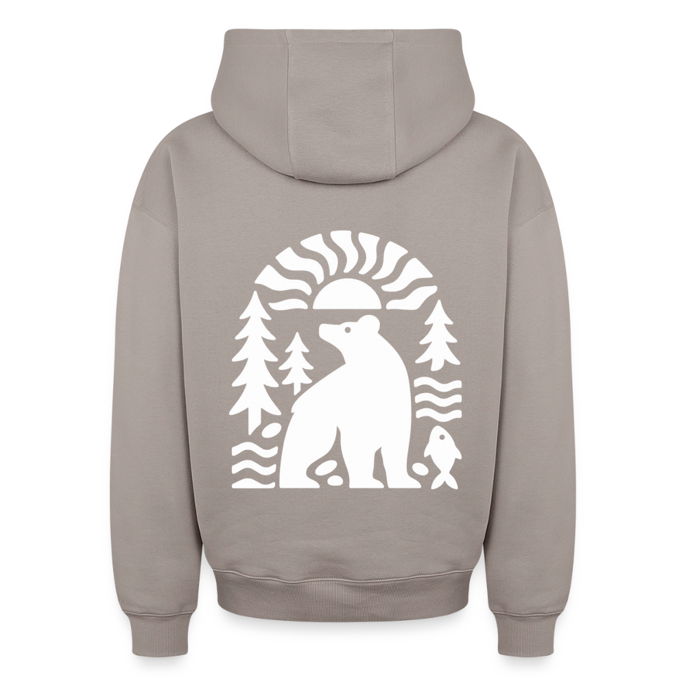 Der Bär Oversized Heavyweight Hoodie - Taupe