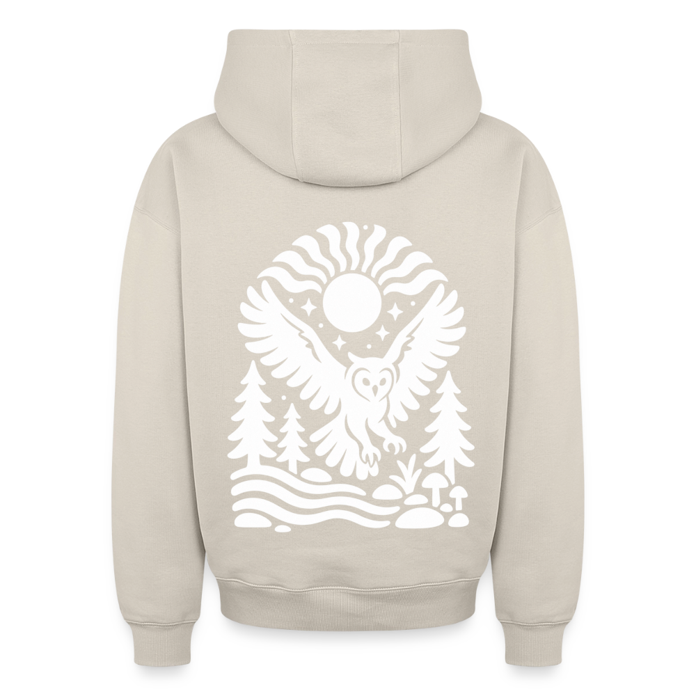Eule Oversized Heavyweight Hoodie - Beige