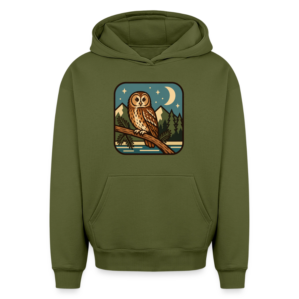 Eule Oversized Heavyweight Hoodie - Khaki
