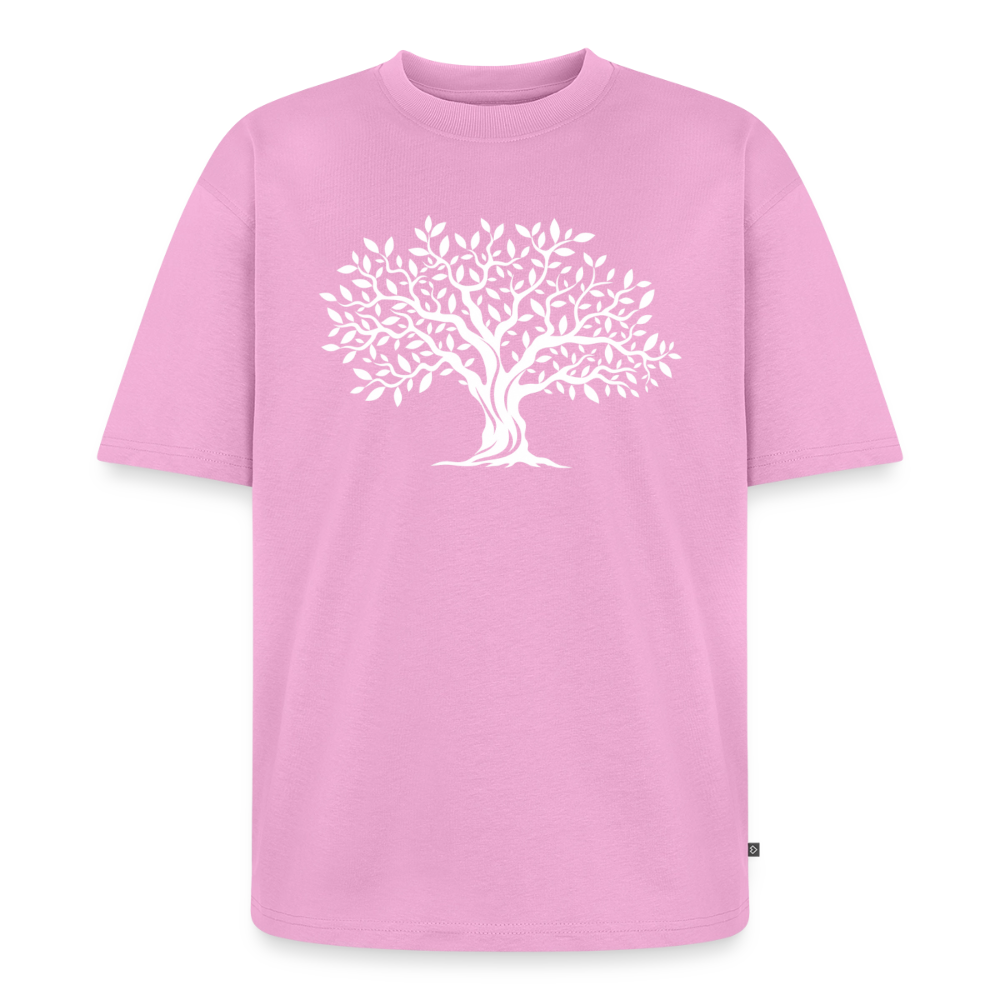 Baum Premium Oversized Bio T-Shirt - Verwaschenes Rosa