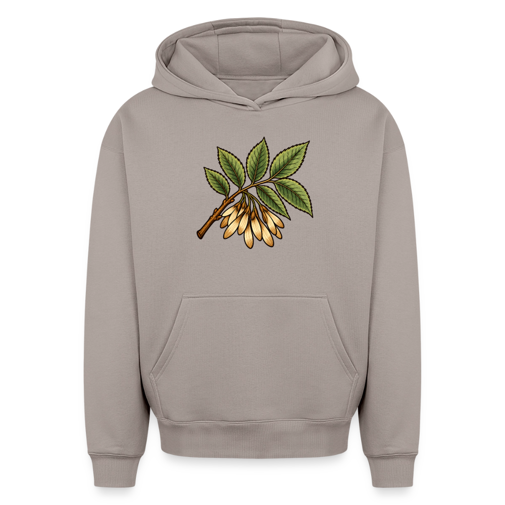 Eschezweig Oversized Heavyweight Hoodie - Taupe