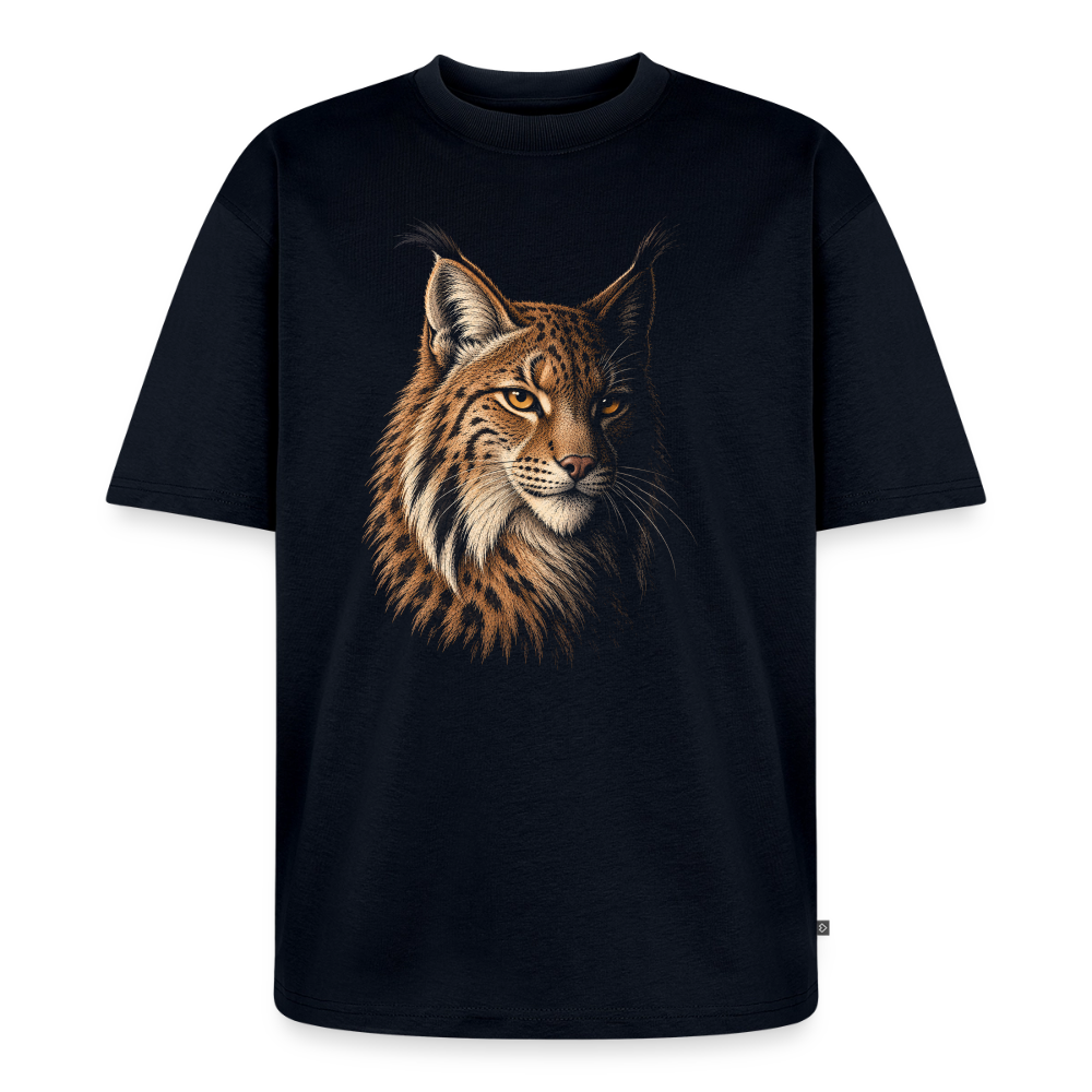Luchs  Premium Oversized Bio T-Shirt - Navy