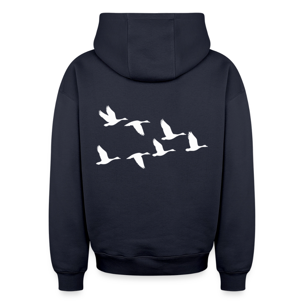 Wildgänse Oversized Heavyweight Hoodie - Navy