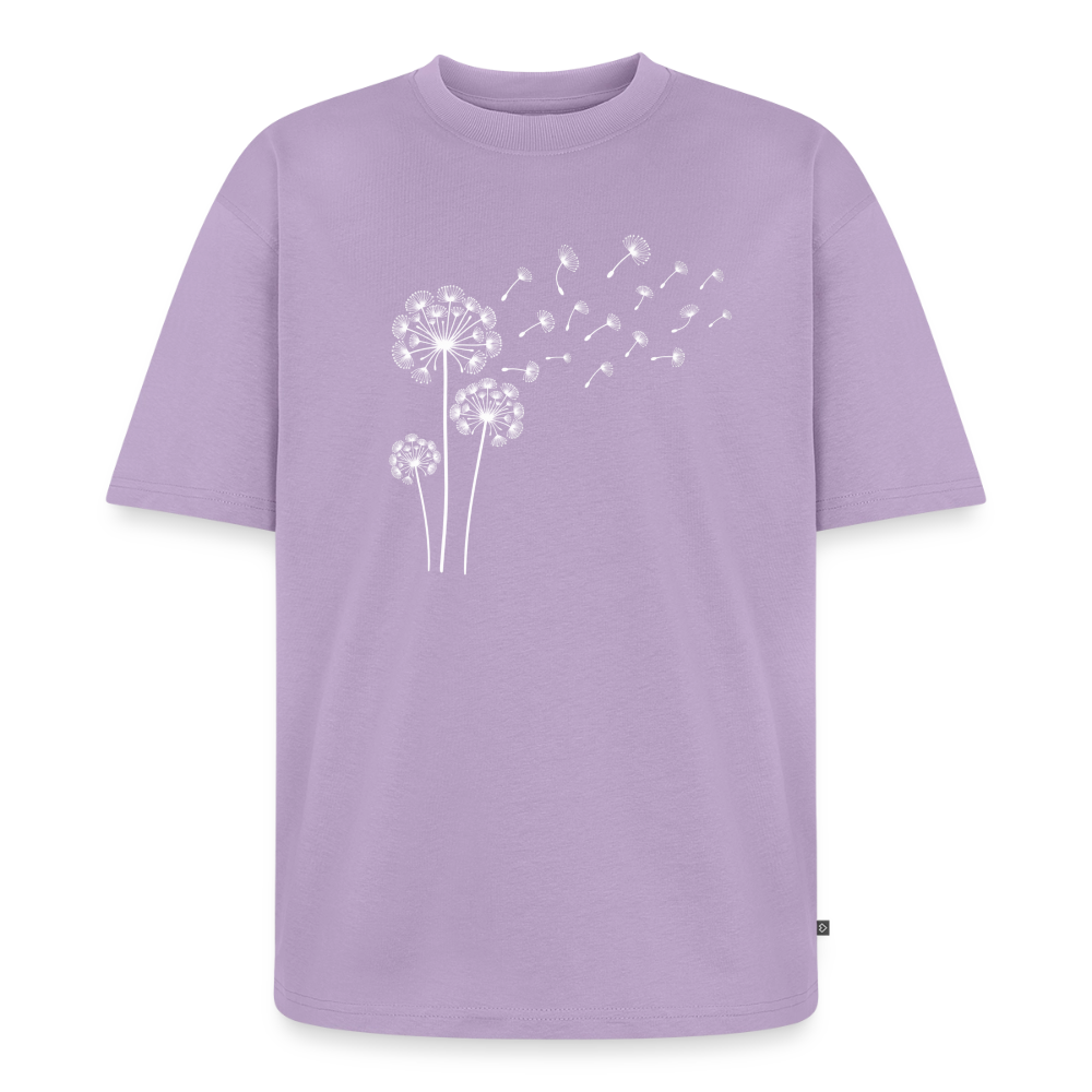 Pusteblume Premium Oversized Bio T-Shirt - Lavendel
