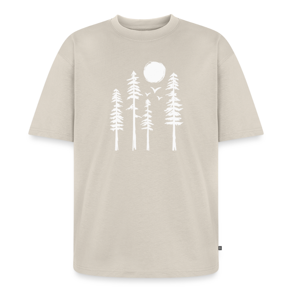 Tannen Wald Premium Oversized Bio T-Shirt - Beige