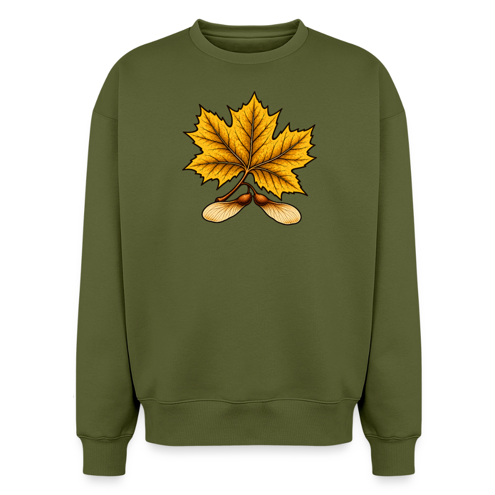 Ahornblatt Oversized Heavyweight Sweater - Khaki