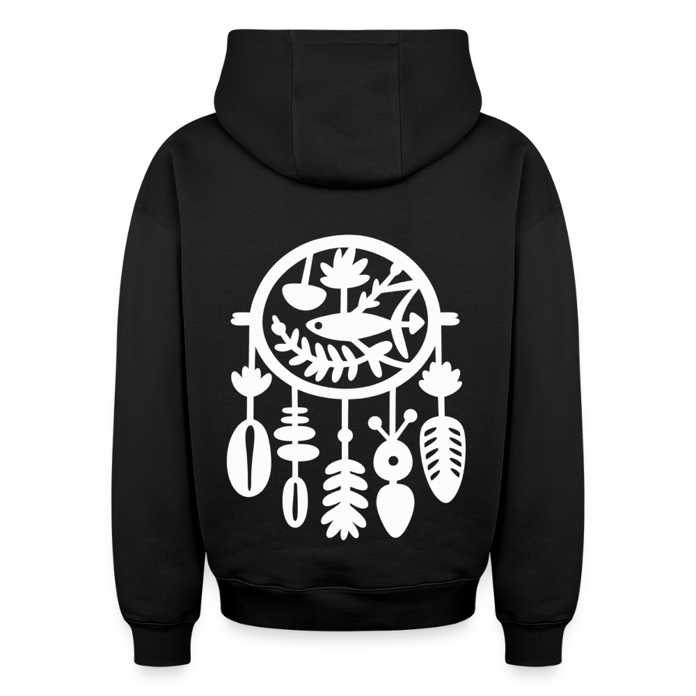 Traumfänger Oversized Heavyweight Hoodie - Schwarz