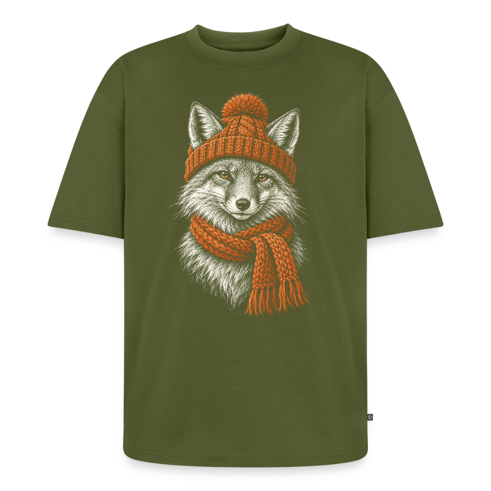 Fuchs Premium Oversized Bio T-Shirt - Khaki