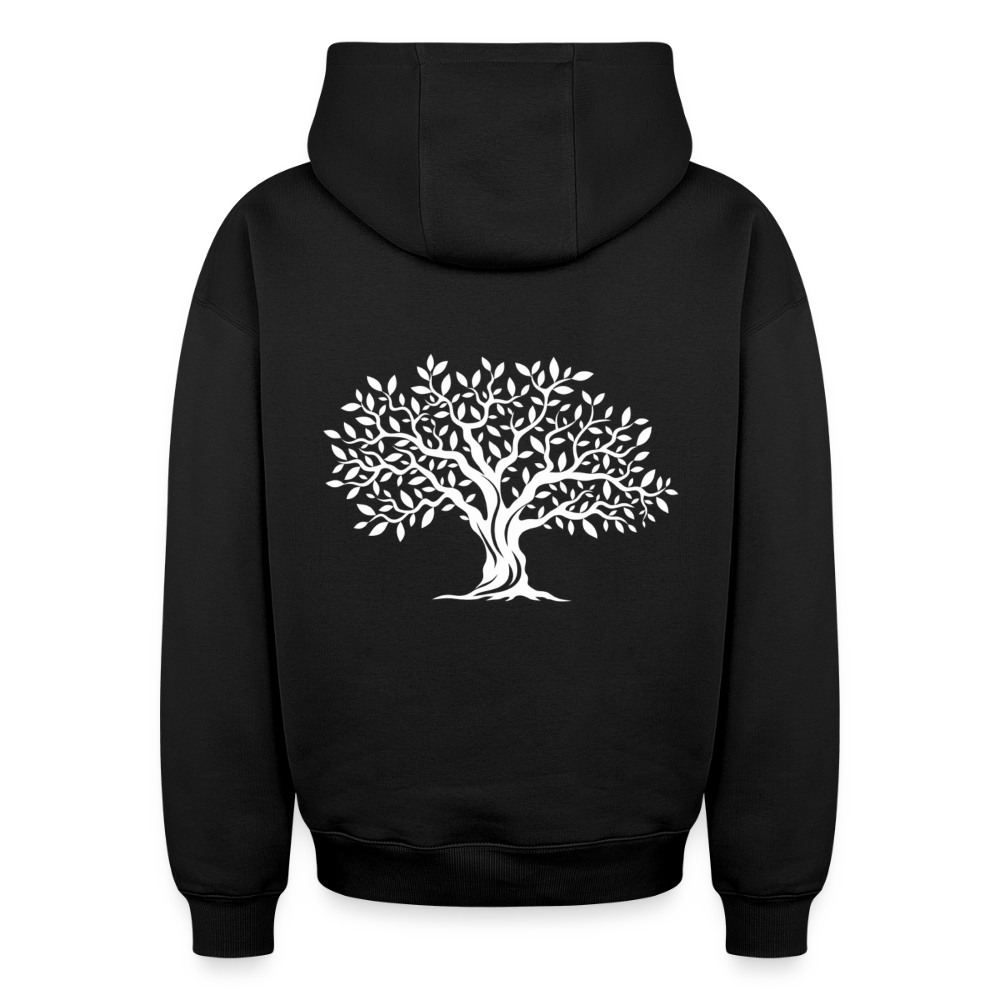 Baum Oversized Heavyweight Hoodie - Schwarz