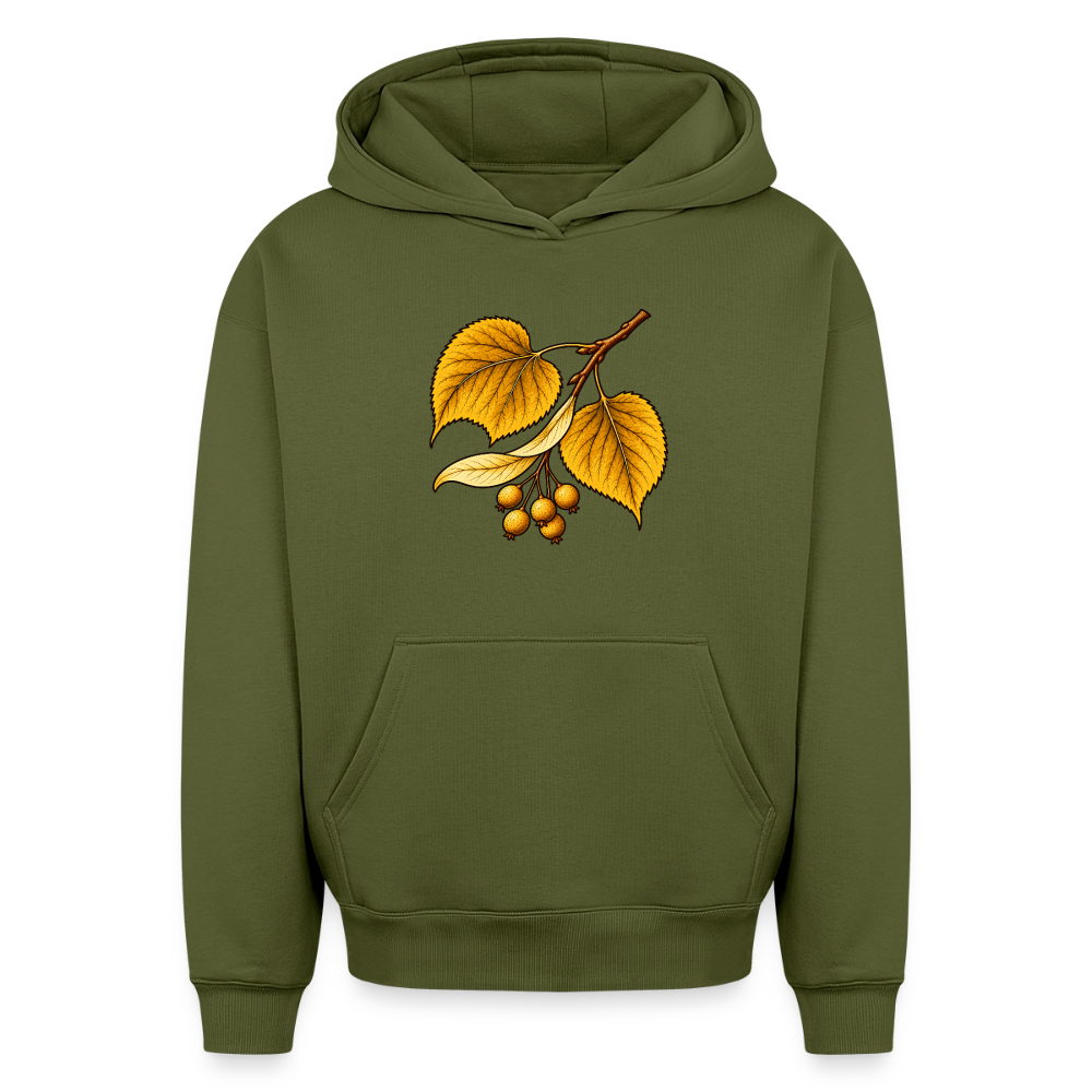 Lindenblatt  Oversized Heavyweight Hoodie - Khaki