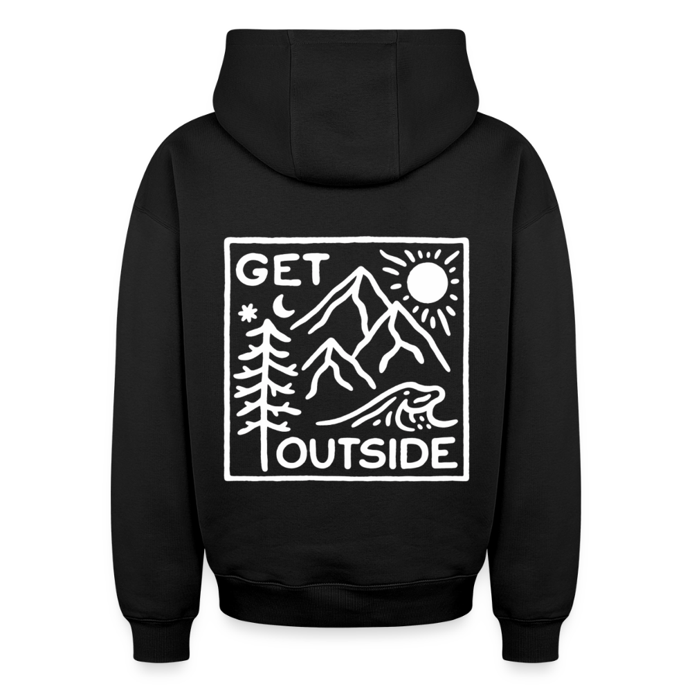 Get Outside Oversized Heavyweight Hoodie - Schwarz