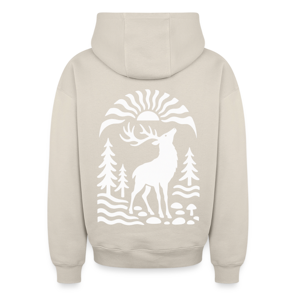 Hirsch Oversized Heavyweight Hoodie - Beige