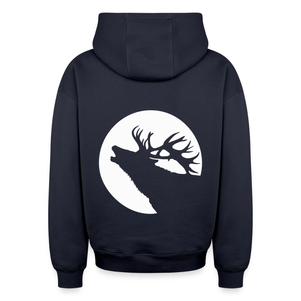 Hirsch Oversized Heavyweight Hoodie - Navy