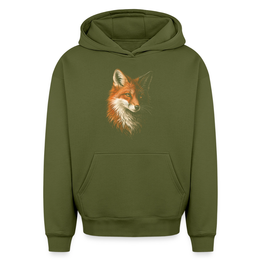 Fuchs Oversized Heavyweight Hoodie - Khaki